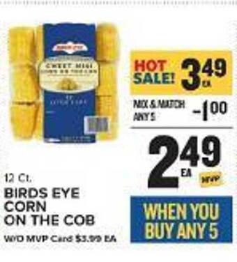 Food Lion Birds eye corn on the cob offer