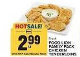 Food Lion Food lion family pack chicken tenderloins offer
