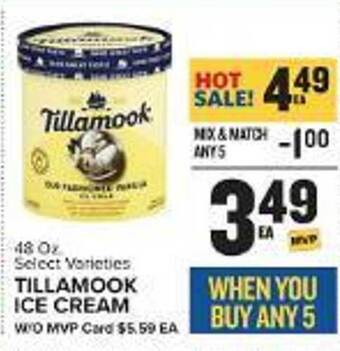 Food Lion Tillamook ice cream offer
