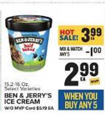 Food Lion Ben & jerry's ice cream offer