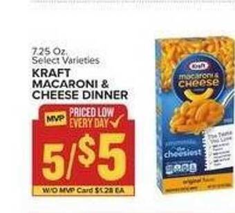 Food Lion Kraft macaroni & cheese dinner offer
