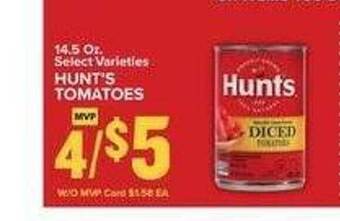 Food Lion Hunt's tomatoes offer