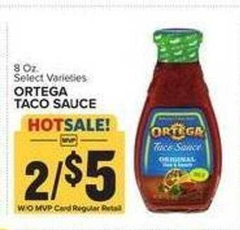 Food Lion Ortega taco sauce offer