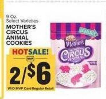 Food Lion Mother's circus animal cookies offer
