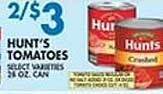 Associated Hunt's tomatoes offer