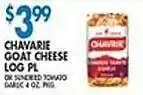Associated Chavarie goat cheese log offer