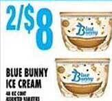 Associated Blue bunny ice cream offer