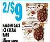 Associated Haagen dazs ice cream bars offer