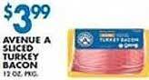 Associated Avenue a sliced turkey bacon offer