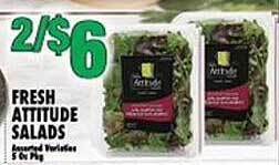 Associated Fresh attitude salads offer
