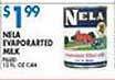 Associated Nela evaporated milk offer
