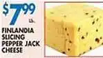 Associated Finlandia slicing pepper jack cheese offer