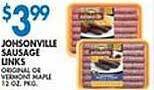 Associated Johnsonville sausage links offer