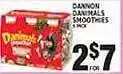 Associated Dannone danimals smoothies offer