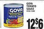 Associated Goya tomato sauce offer