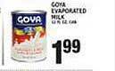 Associated Goya evaporated milk offer