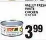 Associated Valley fresh white chicken offer