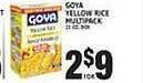 Associated Goya yellow rice multipack offer