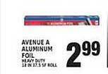 Associated Avenue a aluminum foil offer