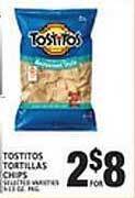 Associated Tostitos tortillas chips offer