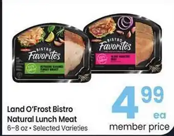 Safeway Land o'frost bistro natural lunch meat offer