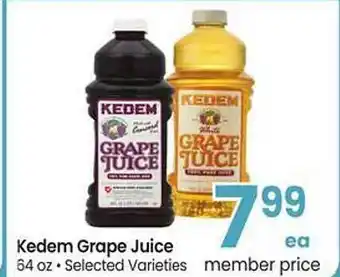 Safeway Kedem grape juice offer