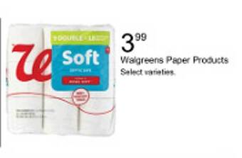 Walgreens Walgreens paper products offer