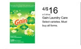 Walgreens Gain laundry care offer