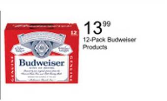 Walgreens 12-pack budweiser products offer