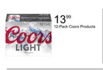 Walgreens 12-pack coors products offer