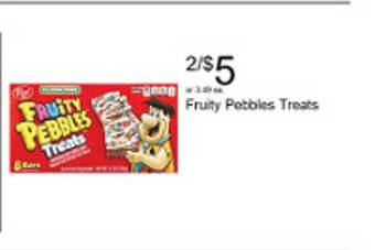 Walgreens Fruity pebbles treats offer
