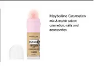 Walgreens Maybelline cosmetics mix & match select cosmetics, nails and accessories offer