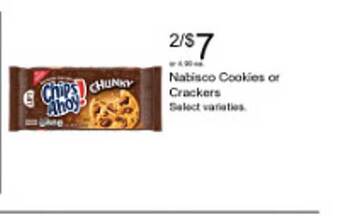 Walgreens Nabisco cookies or crackers offer