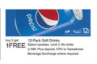 Walgreens 12-pack soft drinks offer