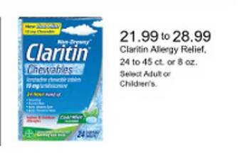 Walgreens Claritin allergy relief offer