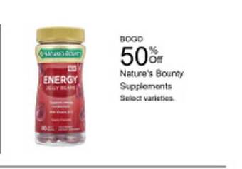 Walgreens Nature's bounty supplements offer