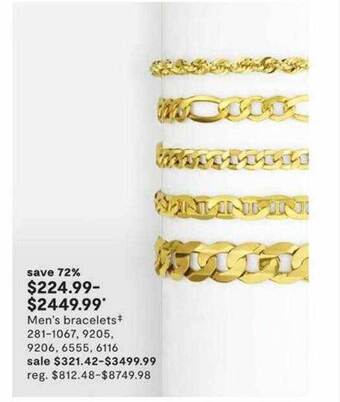 JC Penney Men's bracelets offer
