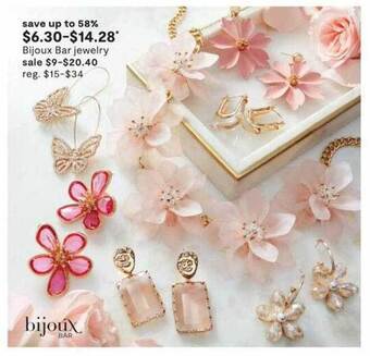 JC Penney Bijoux bar jewelry offer