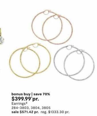 JC Penney Earrings offer