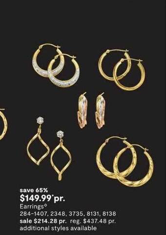 JC Penney Earrings offer