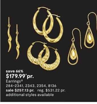 JC Penney Earrings offer