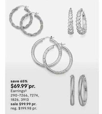 JC Penney Earrings offer