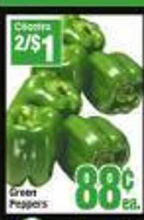 Jewel-Osco Green peppers offer
