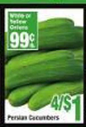 Jewel-Osco Cucumbers offer