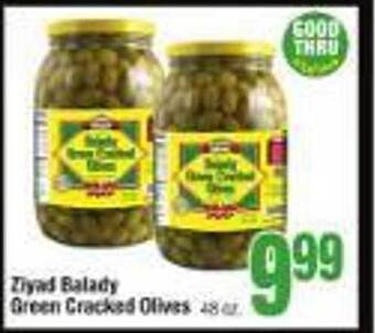 Jewel-Osco Ziyad balady green cracked olives offer