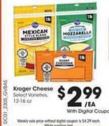 Kroger Kroger cheese offer