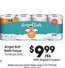 Kroger Angel soft bath tissue offer