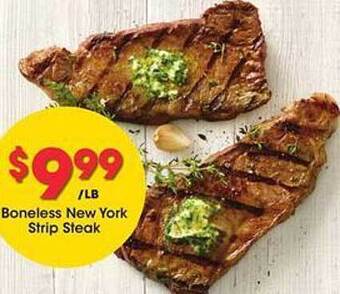 Kroger Boneless new york strip steak offer