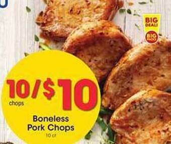 Kroger Boneless pork chops offer
