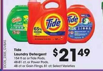 Kroger Tide laundry detergent offer